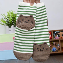 6 Colors Socks Women Cat