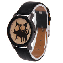 Cat Crystal Leather Watch